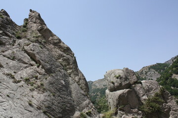rocks in the mountains