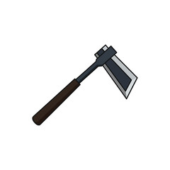 wooden gavel on white background