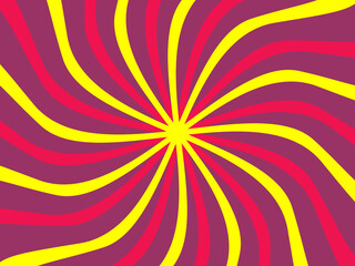 Vintage retro banner background. Colorful grunge wave wallpaper. Vector illustration. Twist party backround pattern.	