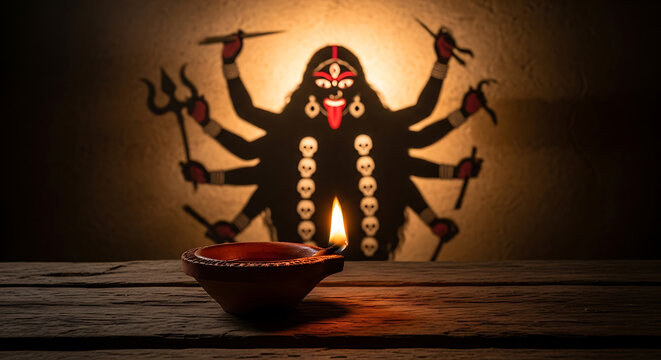 Divine goddess kali fierce protector of cosmic balance and creation in hinduism
