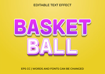 Editable Basketball Girl, Bold 3D Typography Design for Promotional Banners