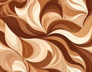 Abstract swirls of light and dark browns