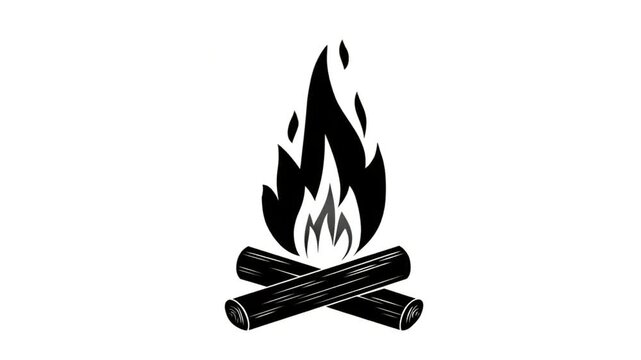Campfire graphic design