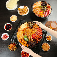 Liuzhou Snail Noodle Hot Pot with Duck Feet and Conch - Traditional Guangxi Chinese Cuisine