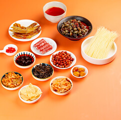 Chinese Hotpot Ingredients with Whelk Duck Vermicelli Noodles for Liuzhou Casserole Cooking Traditional Asian Cuisine