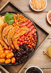 Liuzhou Duck Feet Whelk Casserole Traditional Chinese Specialties Hot Pot Sharing Meal