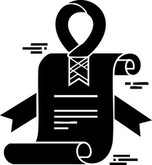 Celebrate achievement with elegant ribbon award diploma, symbolizing success and recognition, perfect for formal accolades and achievements.