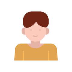 Student Learner Flat Color Icon: Education and Learning