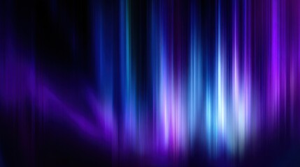 Abstract aurora-like background with flowing vertical lines of blue, white, and purple