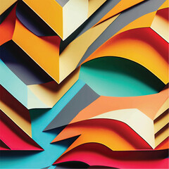Multicolor geometric pattern Abstract psychedelic background. Vector illustration	