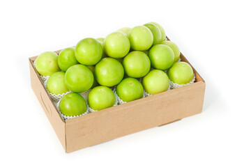 Fresh Green Plums in Gift Box - Premium Fujian Guifei Variety Stone Fruit for Healthy Eating