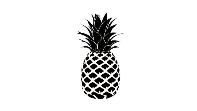 Silhouette tropical fruit