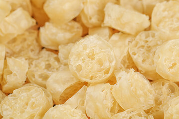 Dried Lotus Root Slices with Natural Holes Pattern Asian Cooking Ingredient