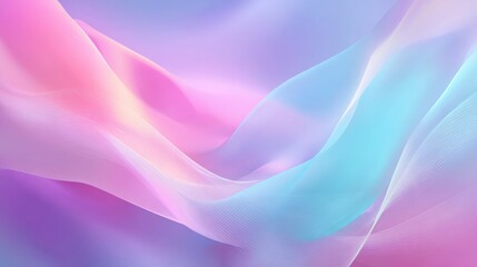 Obraz premium Abstract flowing fabric in pastel hues, creating a soft and dreamy atmosphere