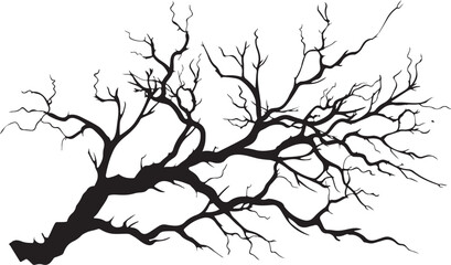 Naklejka premium Leafless Tree Silhouette Pack