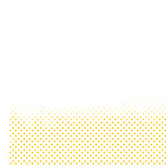 Degradado de estrellas pequeñas en color amarillo sobre un fondo transparente para diseño gráfico creativo