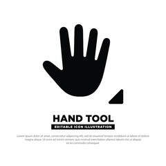 Hand tool icon vector design. tool for design. Design element. Hand tool silhouette. Design tool icon vector illustration