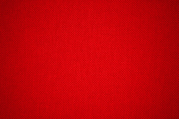Dark red fabric cloth texture for background, natural textile pattern.