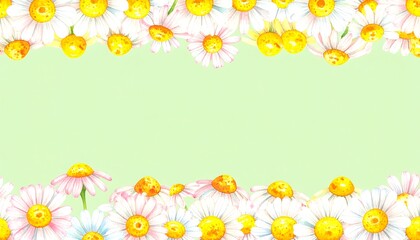 Obraz premium Delicate Floral Border Design.