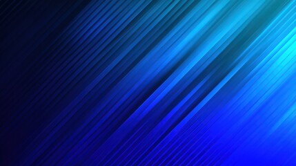 Abstract background with diagonal lines transitioning from deep blue to bright cyan