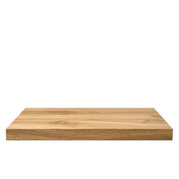 
Mesa de madera flotante con veta natural sobre fondo transparente PNG para mockup de productos