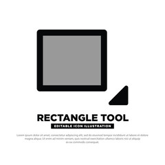 Rectangle tool icon vector design. tool for design. Design element. Rectangle tool silhouette. Design tool icon vector illustration