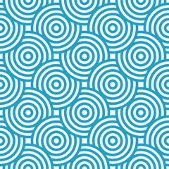 Transparent Seamless Geometric Circle Pattern 