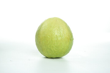 Fresh Ripe Guava Fruit from Guangxi Fujian China Sweet Tropical Heart-Shaped White Background