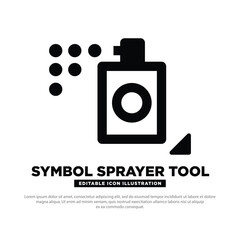 Symbol Sprayer tool icon vector design. tool for design. Design element. Symbol Sprayer tool silhouette. Design tool icon vector illustration