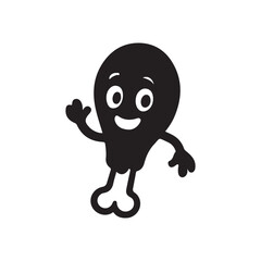 Hen leg vector design