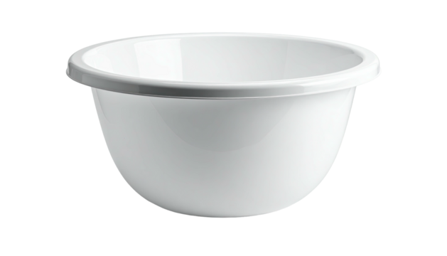 White round bowl with a slightly flared rim