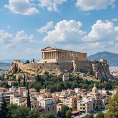 Naklejka premium beautiful european city, travel to europe, World-class city, city of romance,, AI Generative