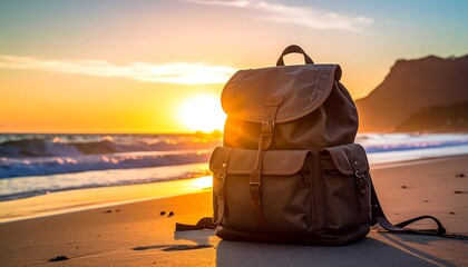 Sunset beach backpack