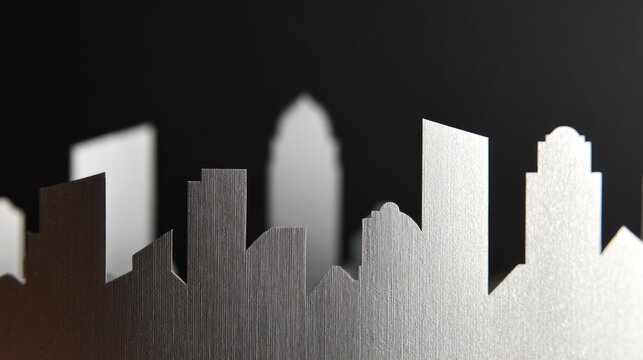 Silhouette cityscape design