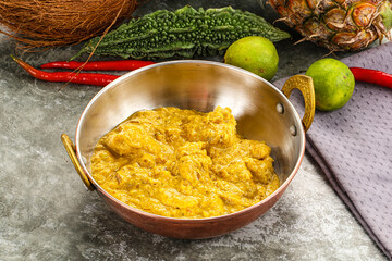 Inchian cuisine - chicken cashew curry