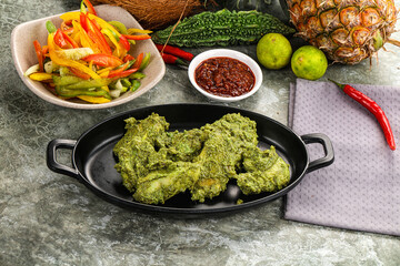 Indian cuisine - Mint chicken tikka