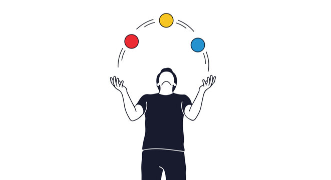 Juggler with Colorful Balls: A Metaphor for Managing Multiple Tasks Simultaneously with Dexterity and Skillfulness