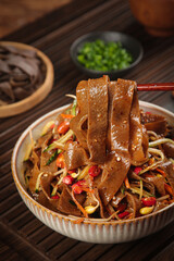 Shaanxi Buckwheat Noodles with Chopsticks - Traditional Chinese Specialty Cuisine Ready to Eat