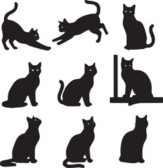 Collection of Female Silhouette Poses