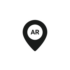 Augmented Reality Location Pinpoint AR GPS Marker Icon