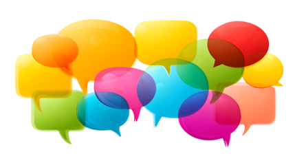 colorful balloons on white background