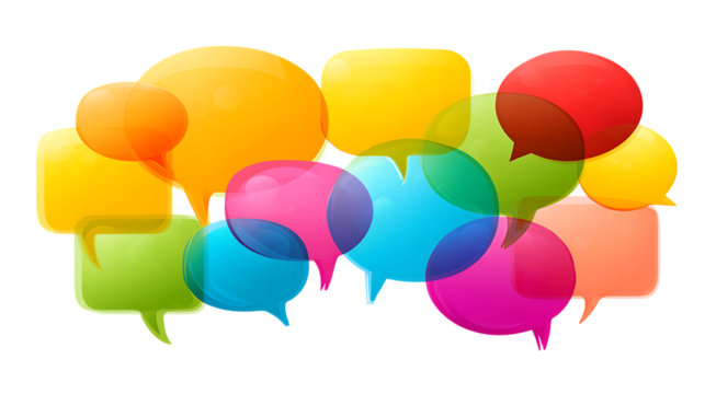 colorful balloons on white background