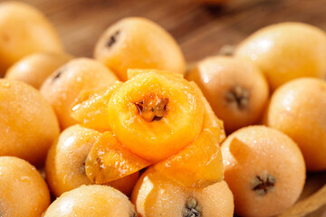 Fresh Loquat Fruits from Miyi Panzhihua China - Golden Alpine Fruit Harvest Display