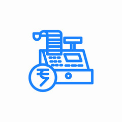 cashier machine icon sign vector