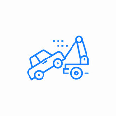 car towing icon sign vector