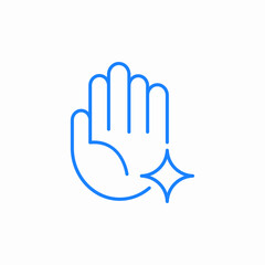 clean hand hygiene icon sign vector