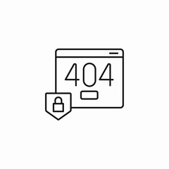 404 error page icon sign vector