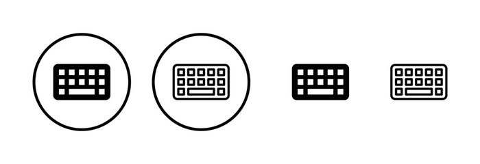 Keyboard icon logo design. keyboard sign and symbol