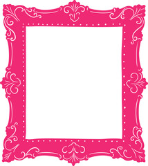 Vintage Ornamental Frame Line Art Illustration, Mystical Gothic Border for Halloween and Magic Designs. Perfect for spooky clipart, enchanted decor, and occult art projects