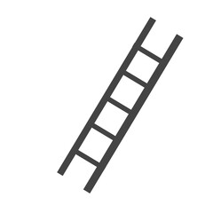 ladder on white background